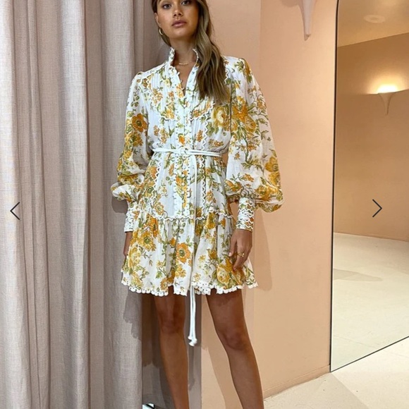 Alemais Songbird mini dress size 6 AUS - Picture 3 of 13